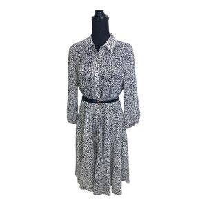 #132 NANETTE LEPORE Print Midi Dress